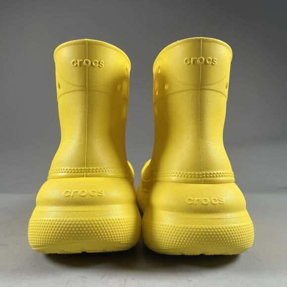 Crocs Classic Crush Women’s Size 6 Yellow Rubber Rain Boots Casual Pull On EUC - Picture 3 of 9